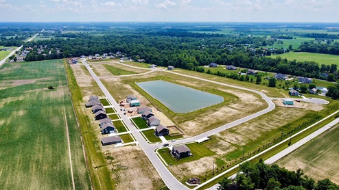aerial view of community
