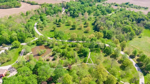 Southeastway Park trails aerial view