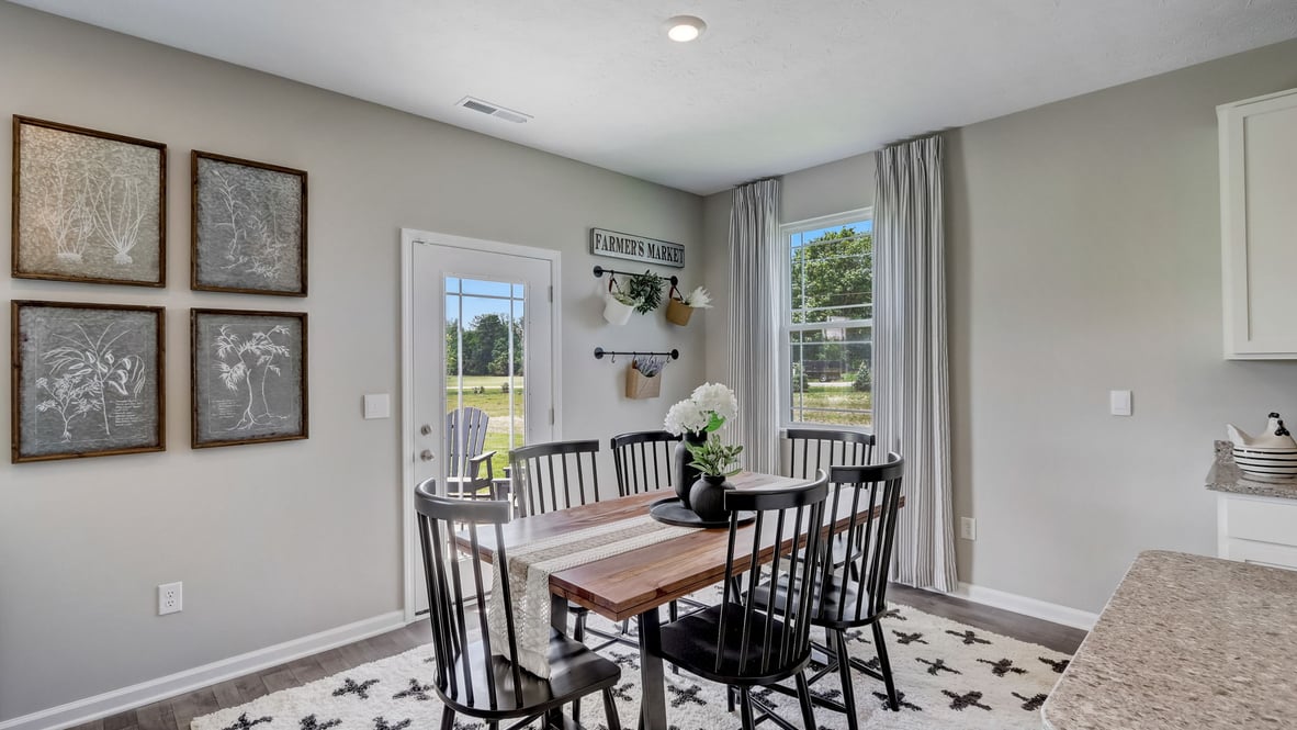 dining nook adjacent to kitchen