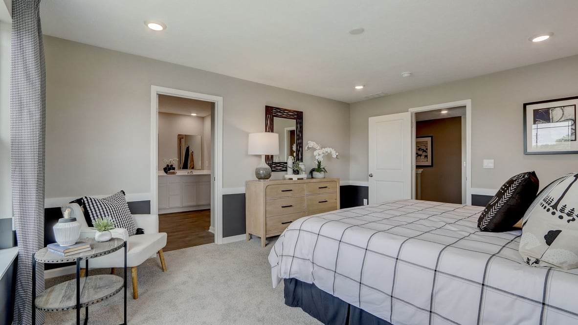 primary bedroom with ensuite