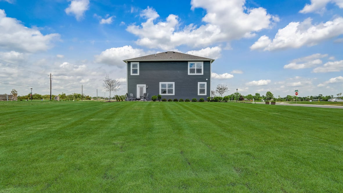 rear exterior view of the home