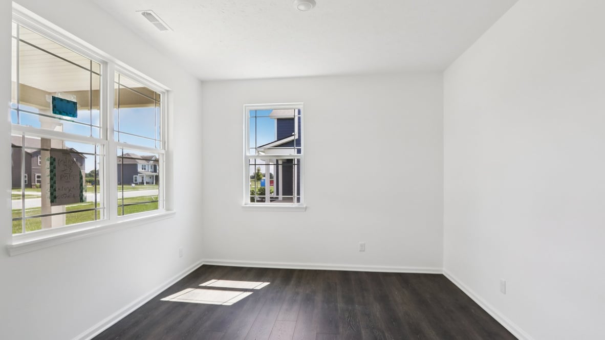 Formal dining room next to the entrance of the home
