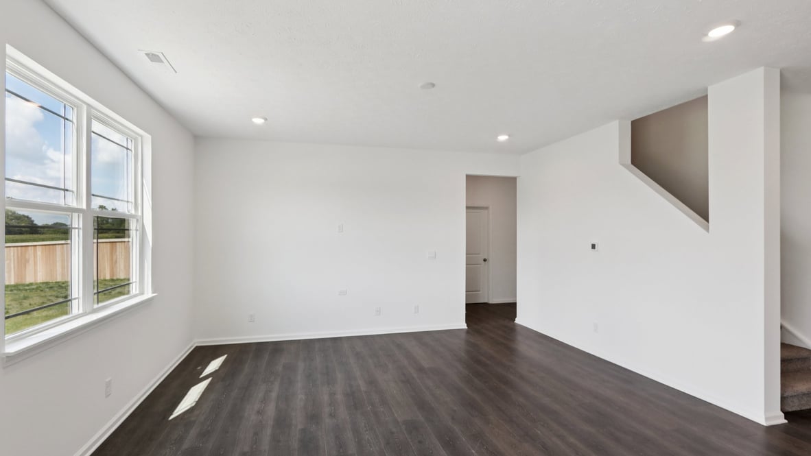 Formal dining room next to the entrance of the home