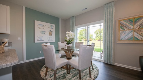dining nook adjacent to kitchen