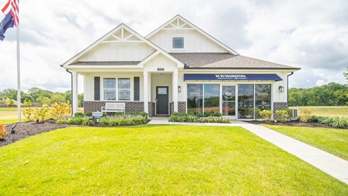 Fox Creek model home, farmhouse exterior