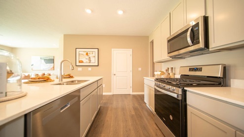 kitchen with stainless steel appliances
