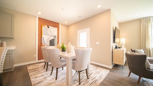 dining nook adjacent to kitchen