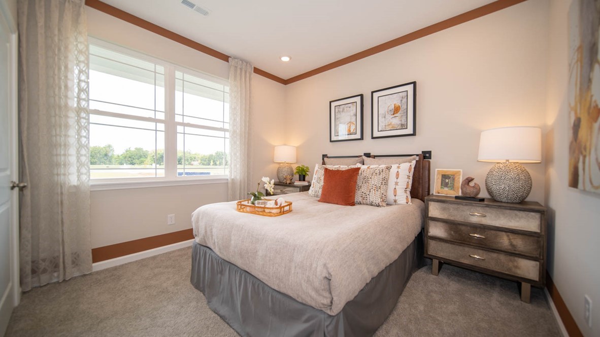 bedroom 2 with large windows