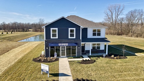 new construction homes in Decatur Township, two story exterior