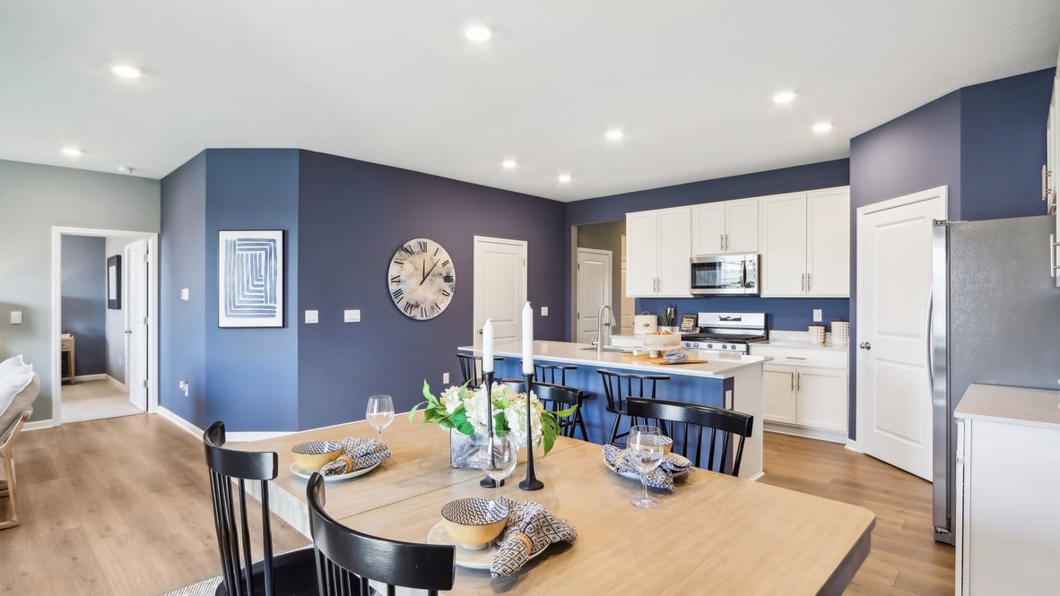 great room open to kitchen