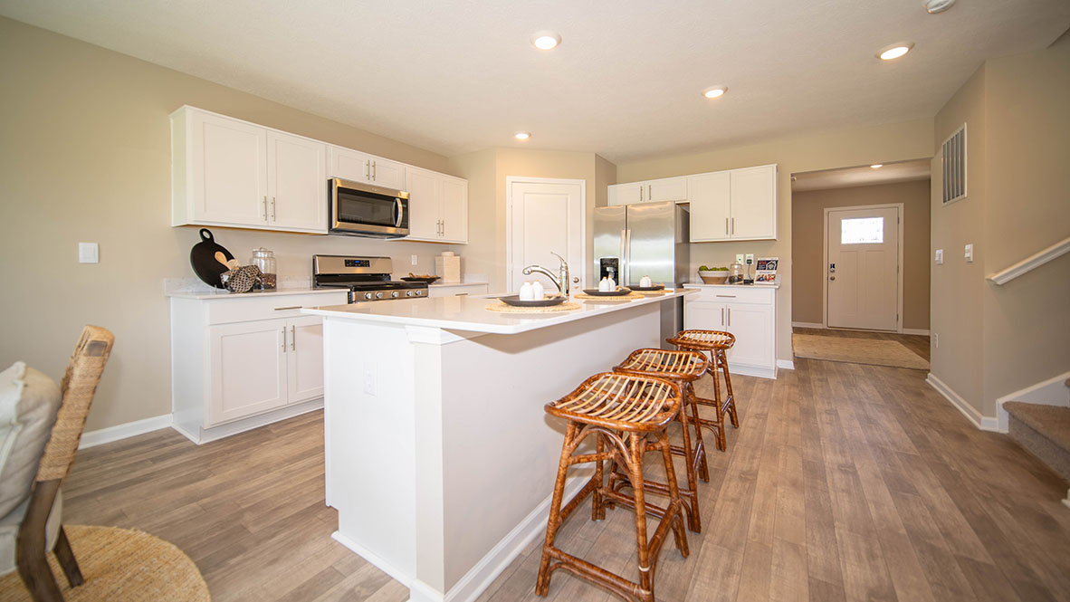 kitchen with quartz countertops