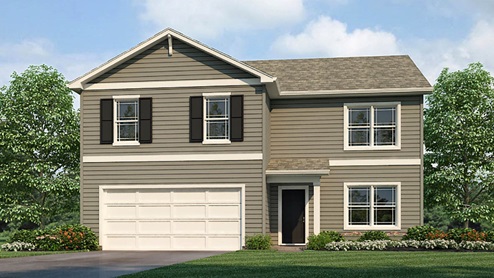 Welcome to the Henley! This two-story home provides 5 large bedrooms and 3 full baths featuring one bedroom and full bath on the first floor, which is ideal for guests or multi-generational living.