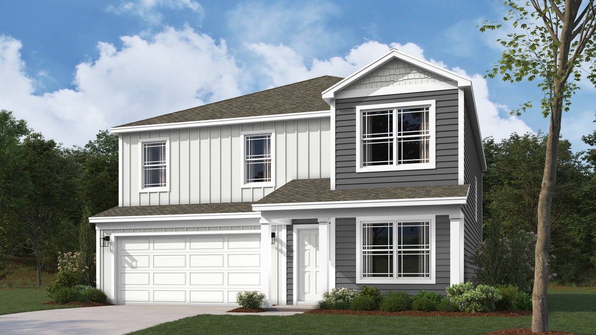 Stamford 2 story home D1 elevation