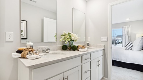 primary bathroom with walk-in shower