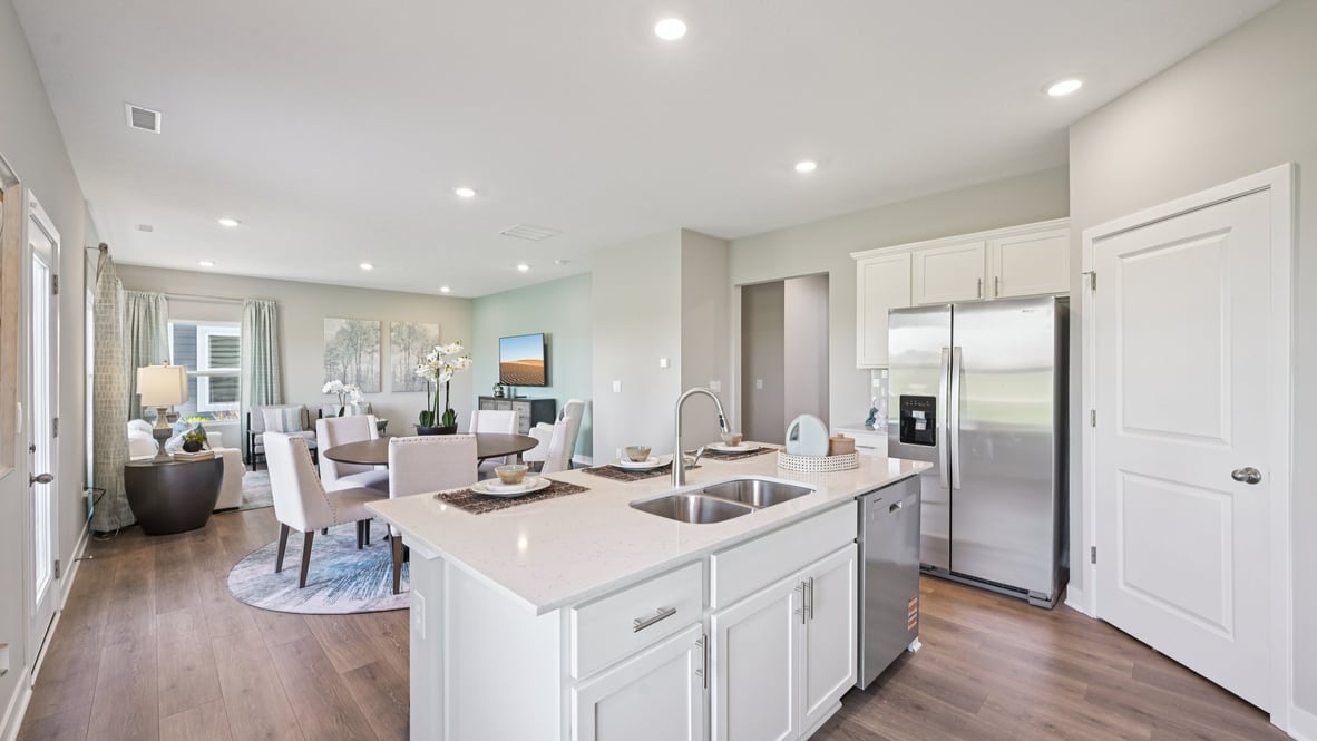 kitchen with open-concept