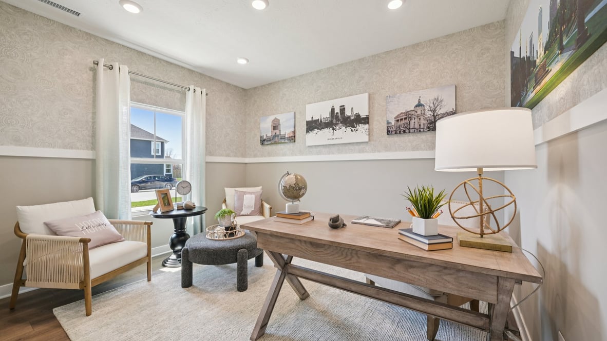 den adjacent to entry