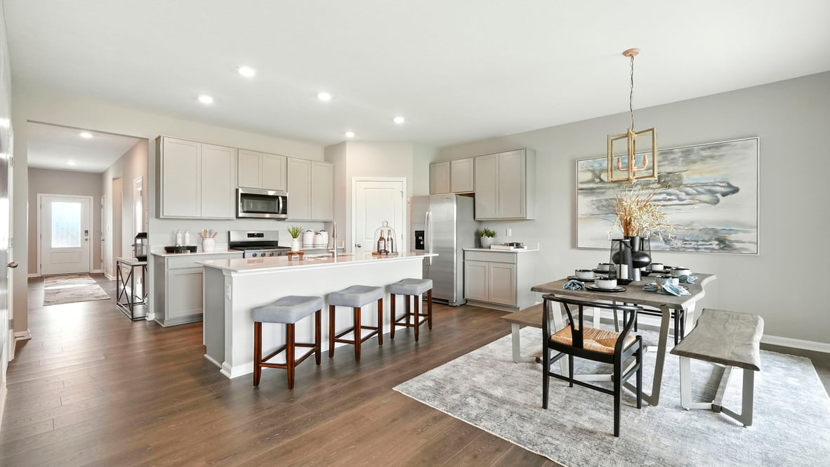 dining nook adjacent to kitchen