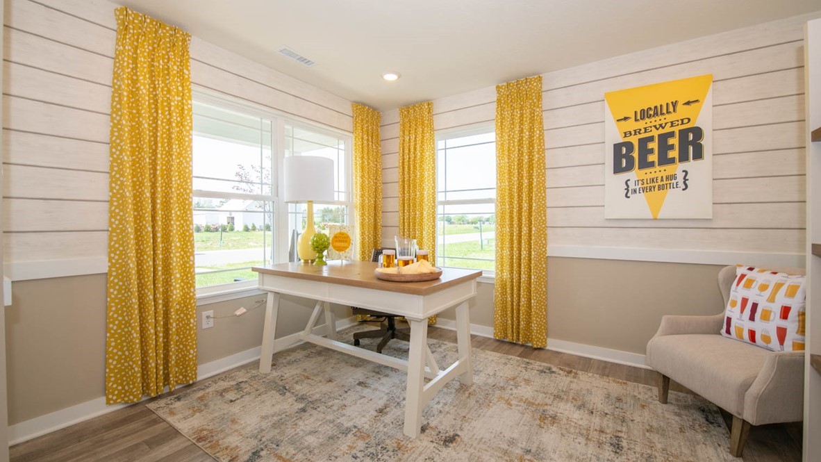 den adjacent to entry