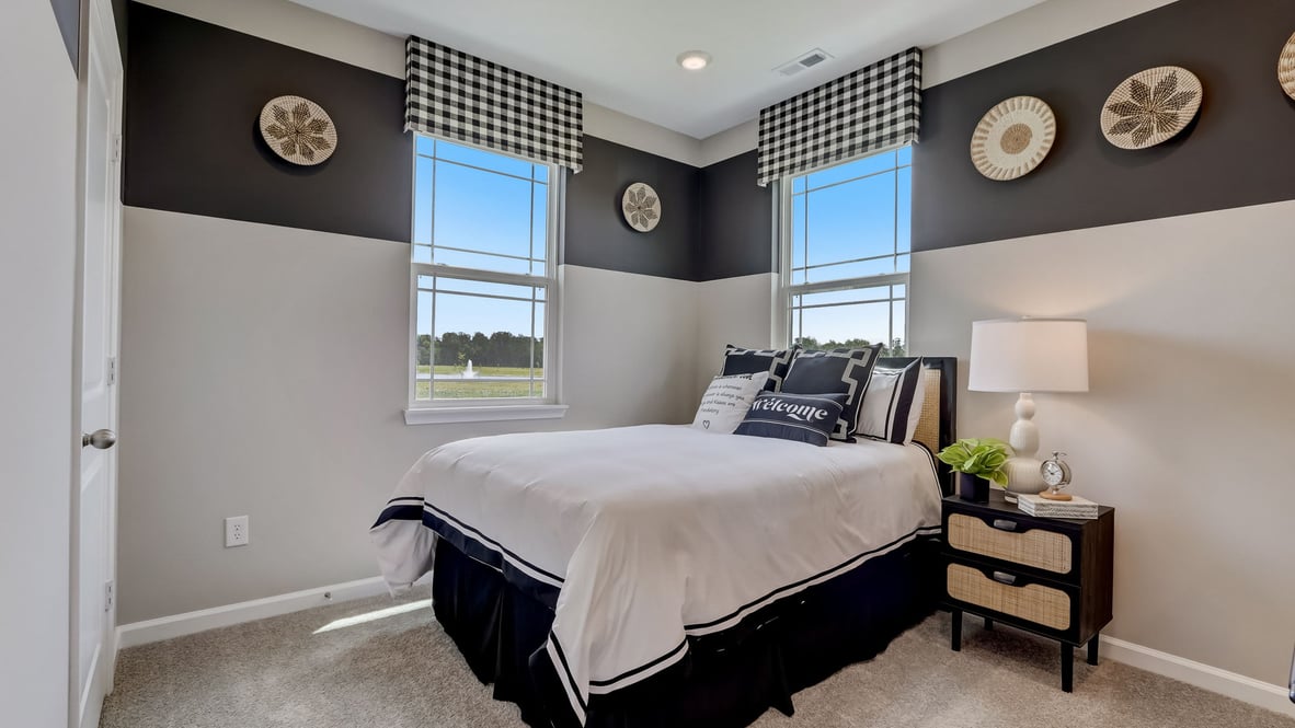 guest room with natural light