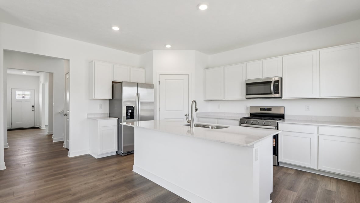 kitchen with bar seating