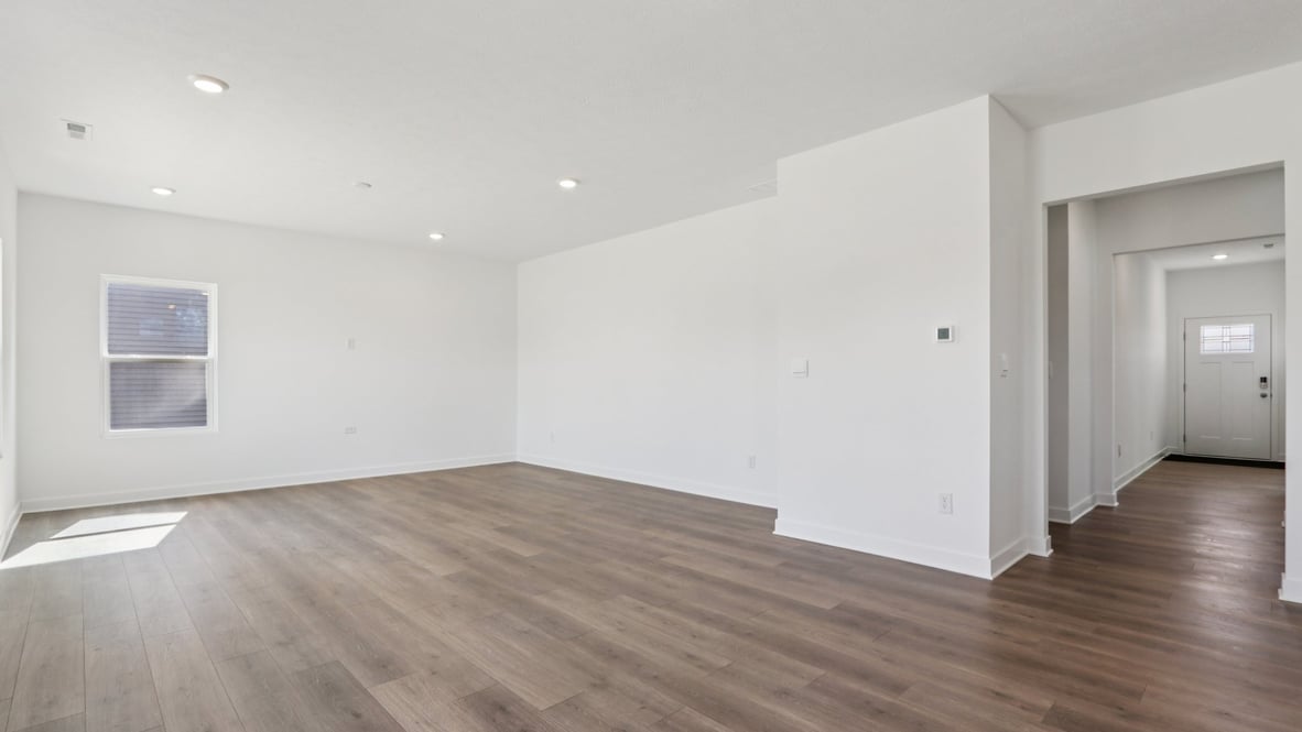 great room with natural light