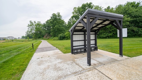 covered school bus pavilion
