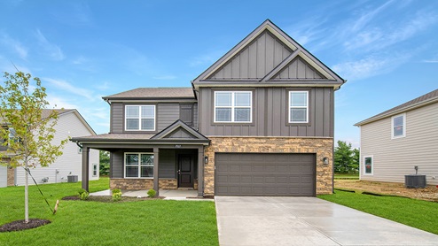 two story home with Urban Bronze trim