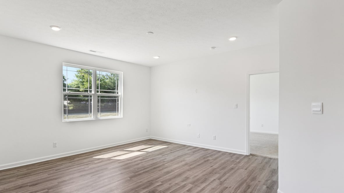 great room with large windows