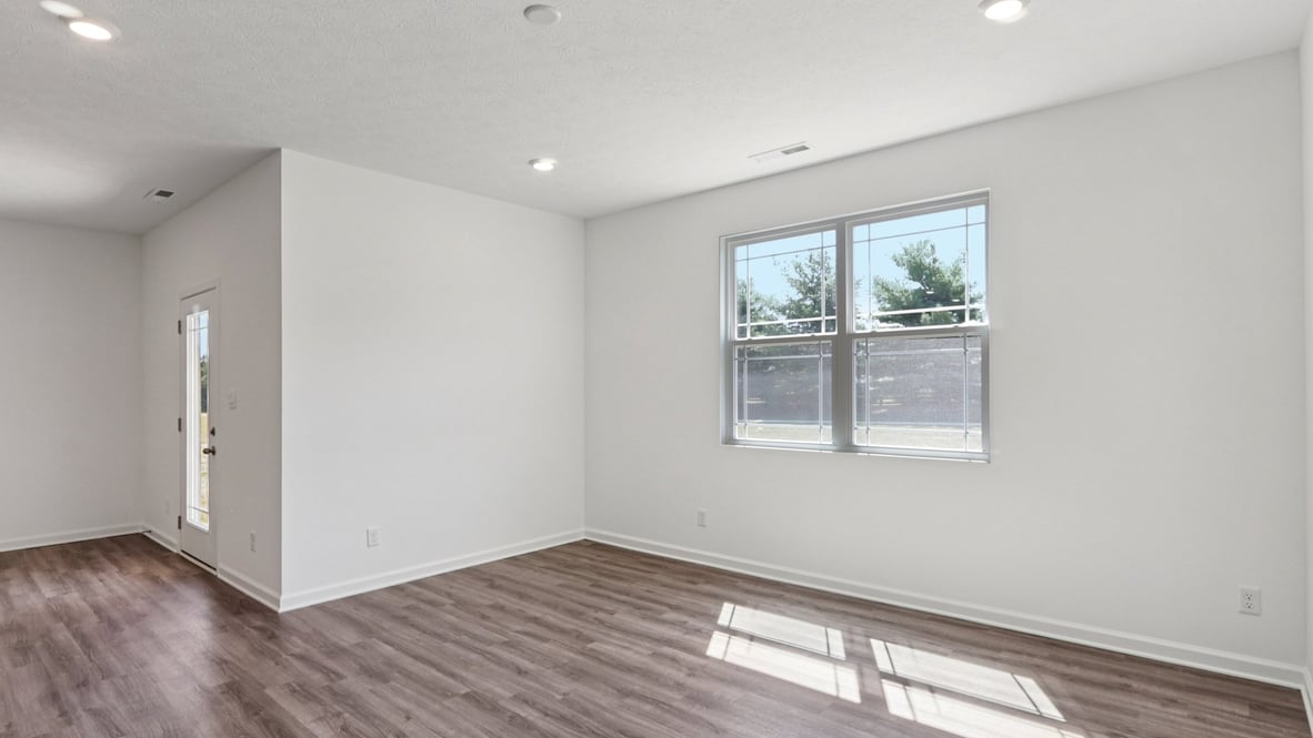 great room with natural light