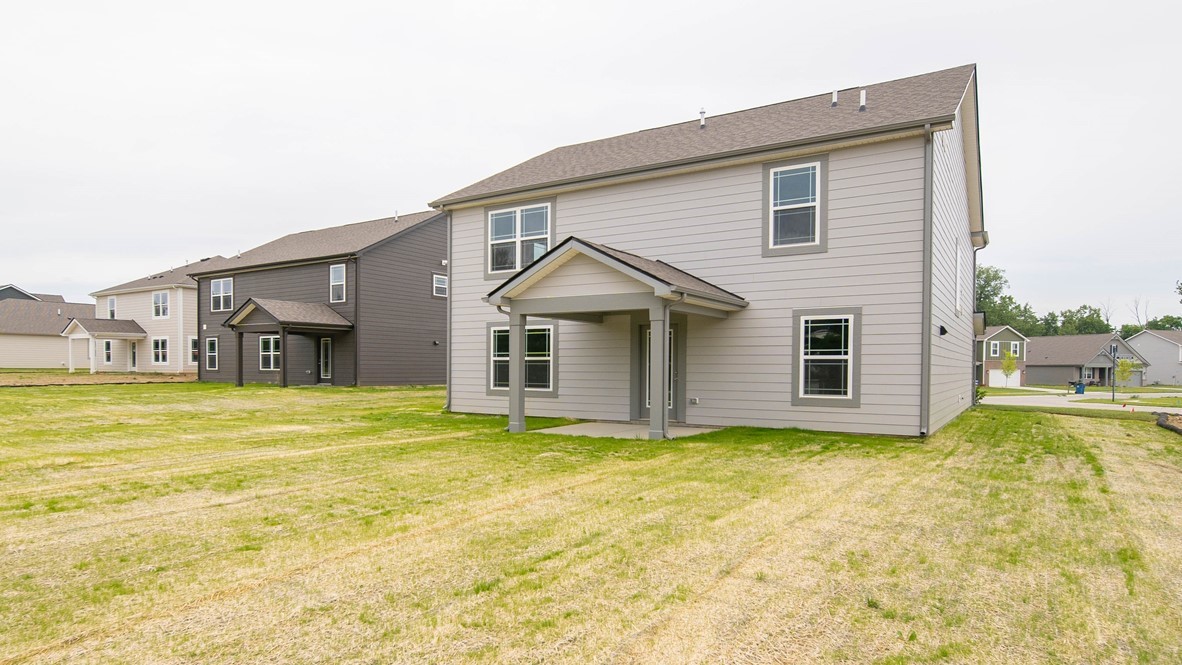 rear exterior view of the home