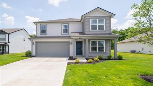 gray color scheme on exterior of home