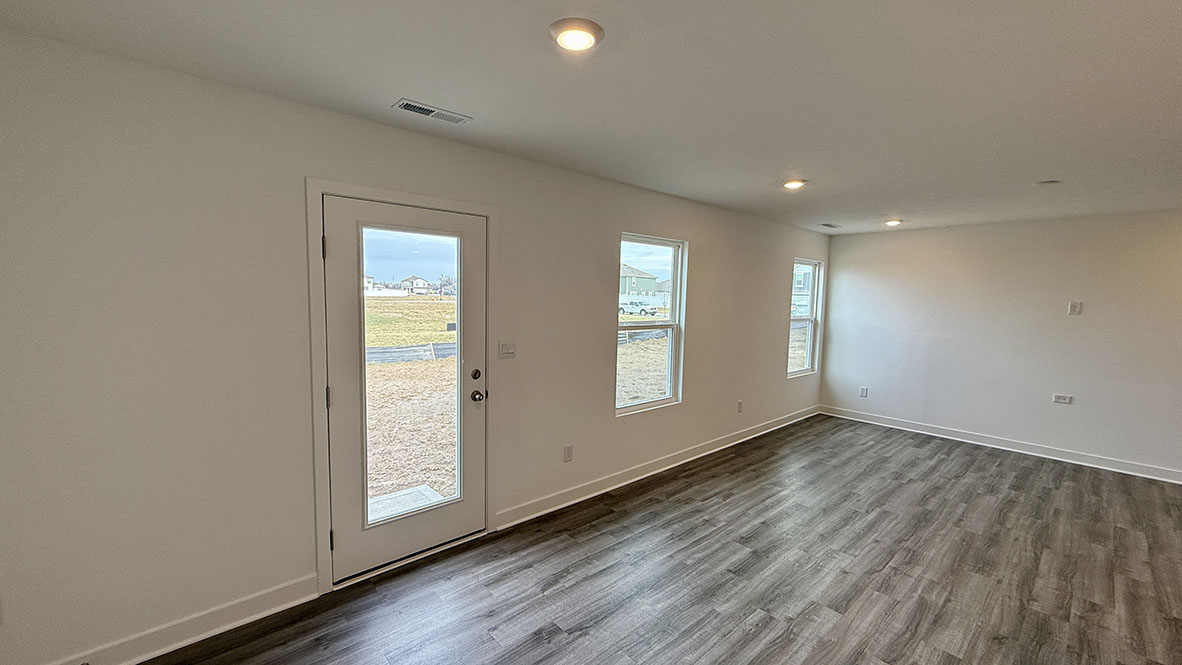 great room with natural light