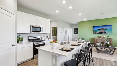kitchen with island