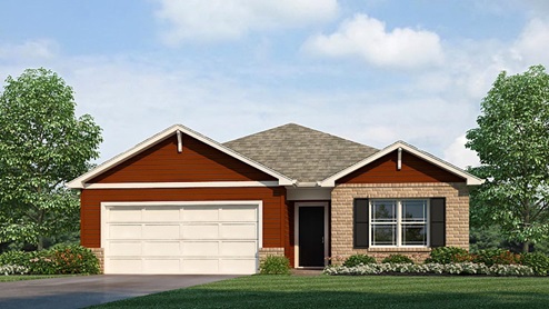 This popular ranch floorplan provides 4 bedrooms and 2 baths in a single-level, open living space.