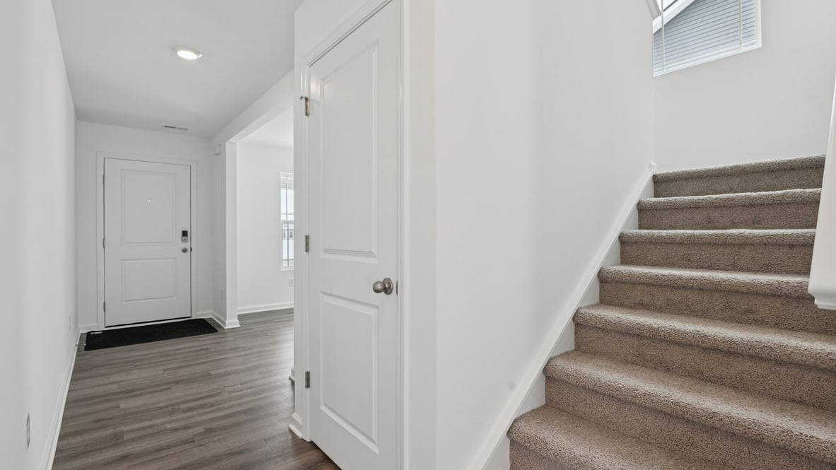 stairs to the upper level