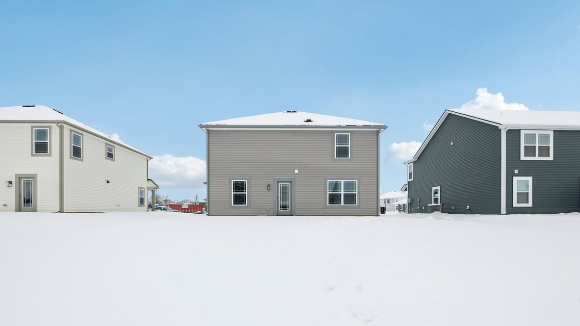 view of the Bellamy from the spacious backyard
