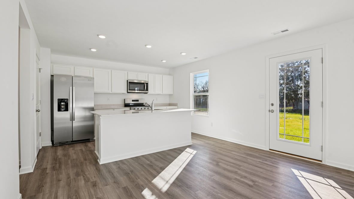 view of kitchen from great room