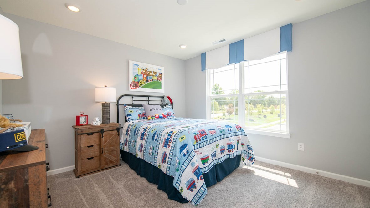 bedroom with large windows