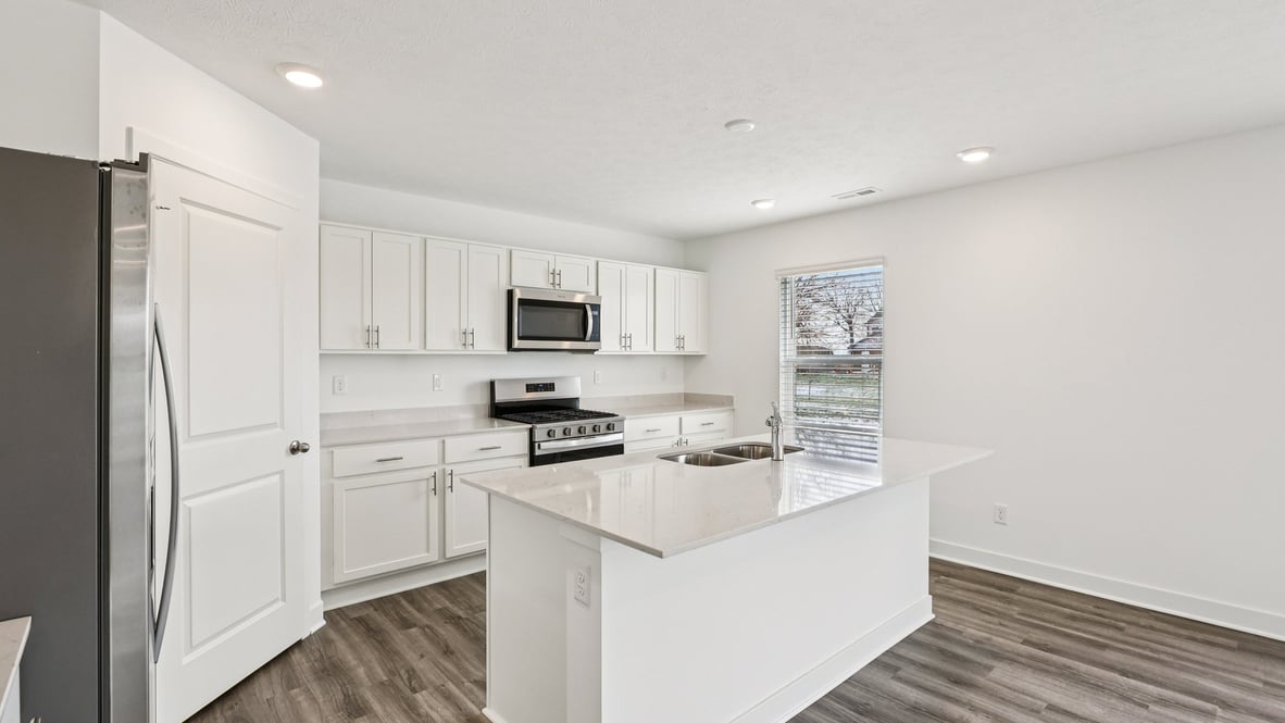kitchen with bar seating