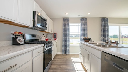 kitchen with natural light