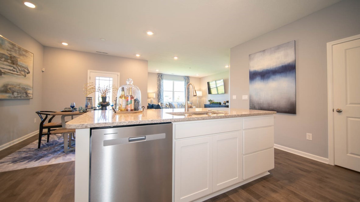 kitchen with open-concept living, perfect for entertaining