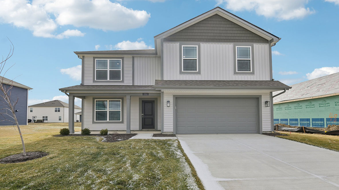 two-story home in centre place