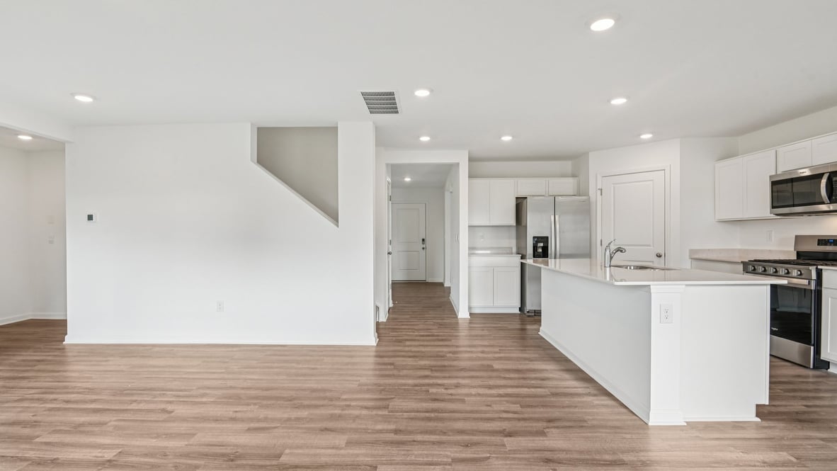 kitchen with open-concept