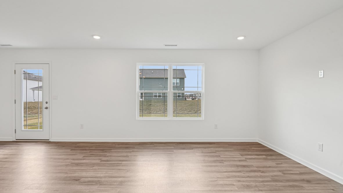 great room with natural light