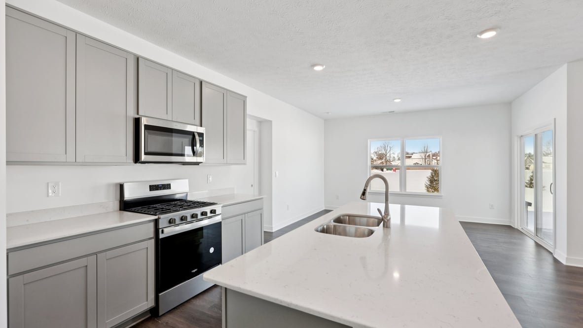 kitchen with open-concept