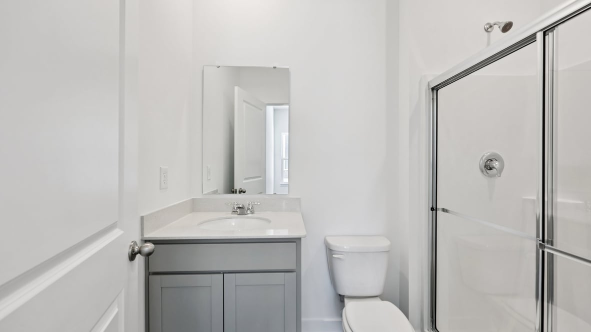 bathroom with walk-in shower