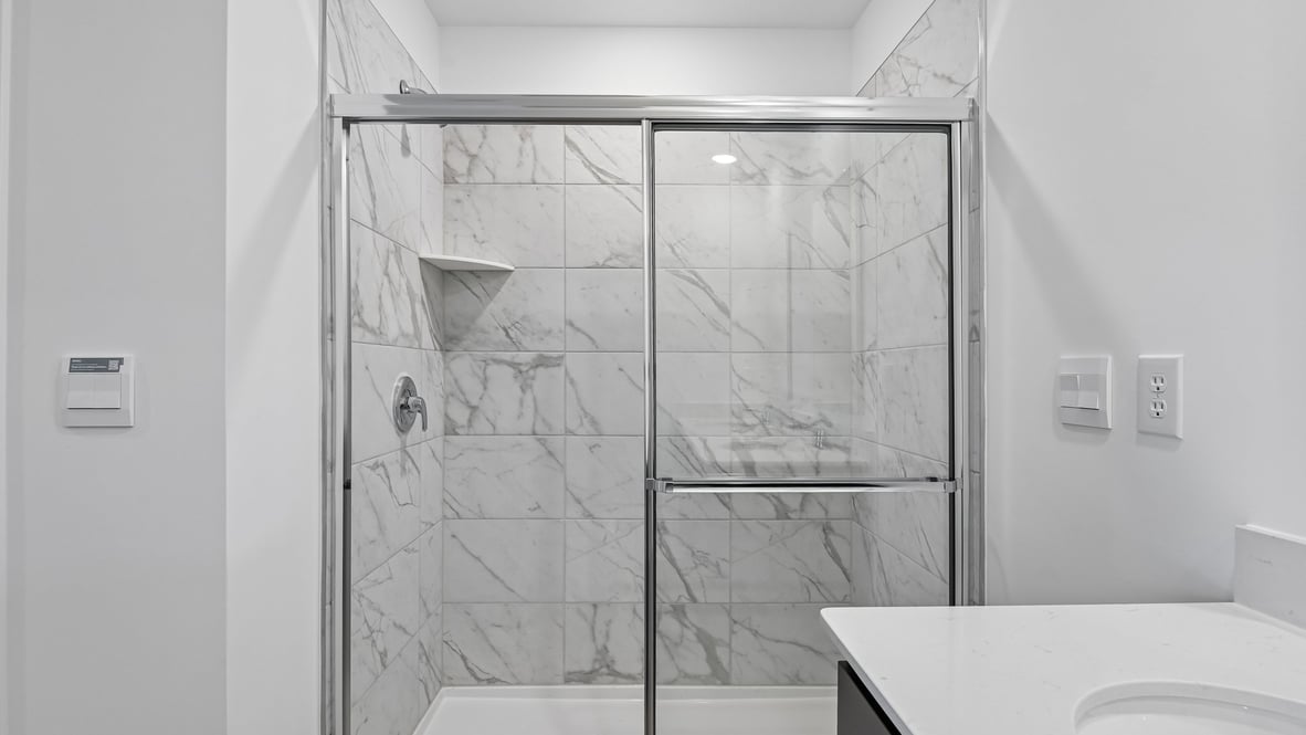 primary tiled shower