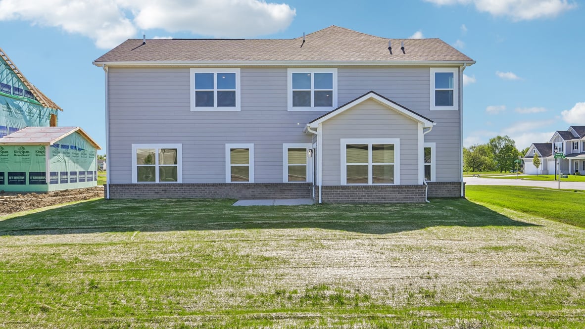 rear exterior of home