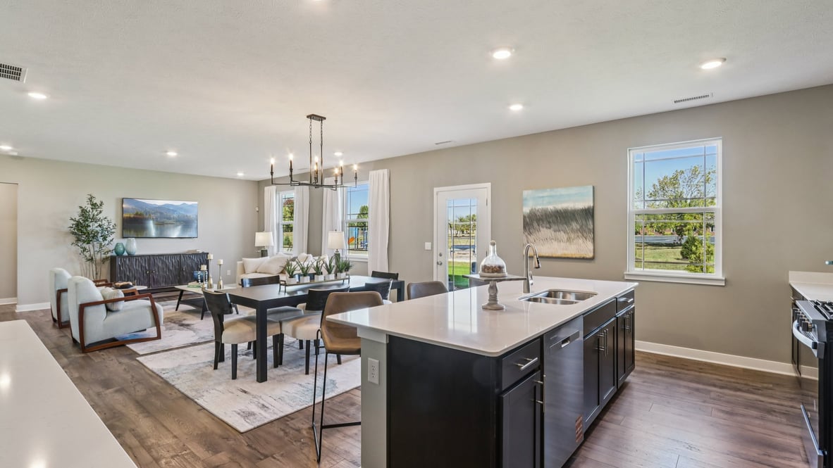 kitchen with open-concept