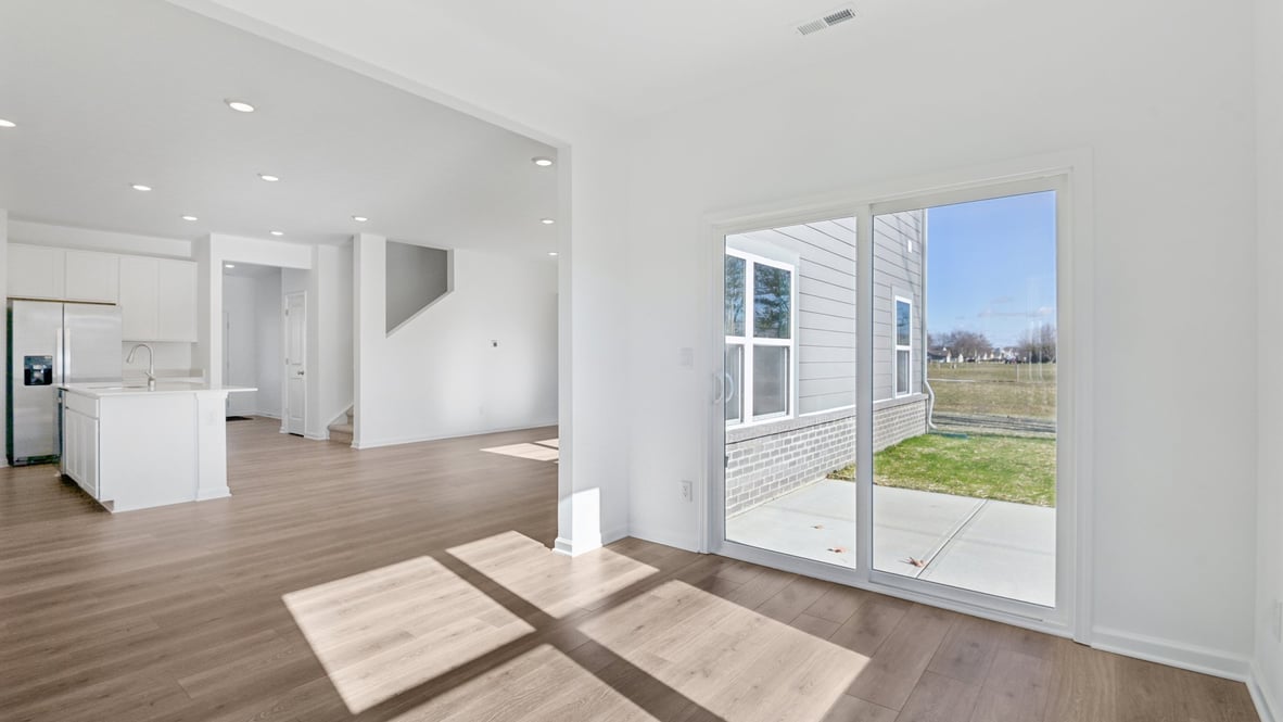 dining nook adjacent to kitchen